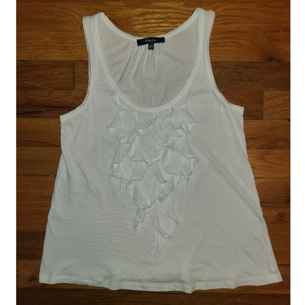 Express Flowy Ruffle Tank